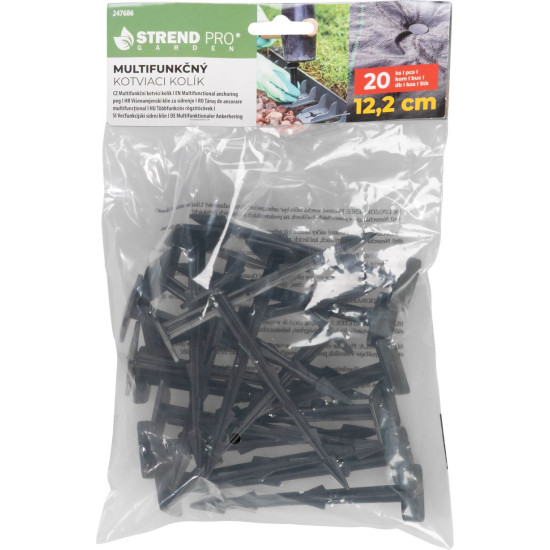Peg Strend Pro Garden, multifunctional anchoring, 12.2 cm, 20 pcs