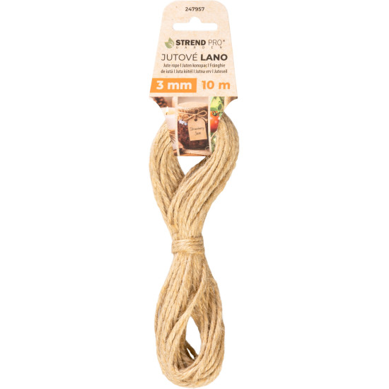 Rope Strend Pro Garden, jute, natural, 3 mm, twisted, L-10 m