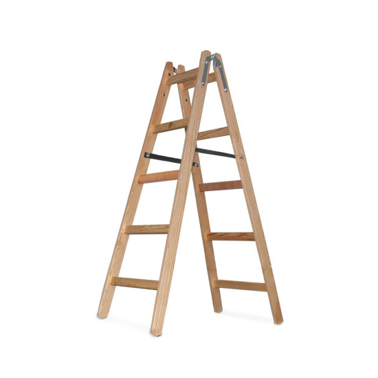 Ladder Strend Pro, PROFI, wooden stepladder, 5-step, 1.53 m, max. 150 kg