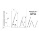Ladder ALVE 7607, 3x07, universal Ladder ALVE 7607, 3x07, universal