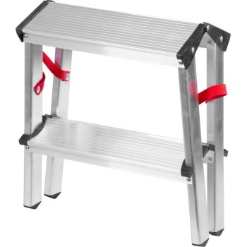 Step-ladder Strend Pro DD2, 2x2, max. 125 kg, ALU, double-sided