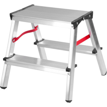 Step-ladder Strend Pro DD3, 2x3, max. 125 kg, ALU, double-sided