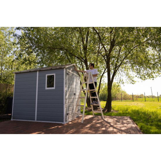 Ladder Strend Pro, 6-step, double, painted, wooden, 1.92 m, max. 150 kg