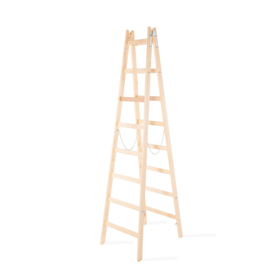 Ladder Strend Pro, 8-step, double, for painting, wooden, 2.56 m, max. 150 kg Ladder Strend Pro, 8-step, double, for painting, wooden, 2.56 m, max. 150 kg