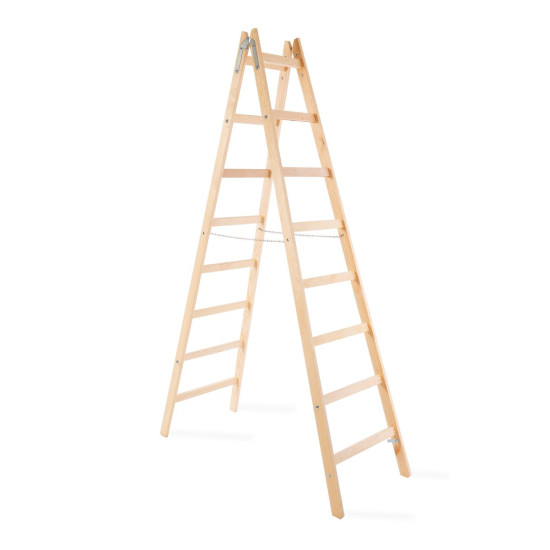 Ladder Strend Pro, 8-step, double, for painting, wooden, 2.56 m, max. 150 kg Ladder Strend Pro, 8-step, double, for painting, wooden, 2.56 m, max. 150 kg