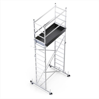 Scaffolding with platform Strend Pro HECTOR PRO, aluminum, 3in1, max. 473 cm, max. 200 kg