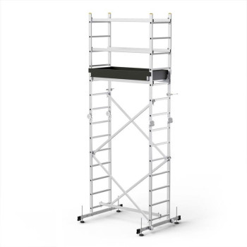 Scaffolding with platform Strend Pro HECTOR PRO, aluminum, 3in1, max. 473 cm, max. 200 kg