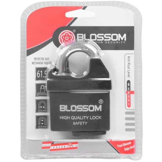Secure padlock 60 mm Blossom, with special keys