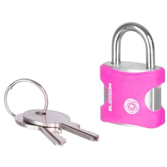Padlock 20 mm Blossom, Vinyl, Traveler Padlock 20 mm Blossom, Vinyl, Traveler