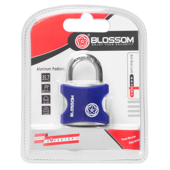 Padlock 30 mm Blossom, Vinyl, Traveler Padlock 30 mm Blossom, Vinyl, Traveler