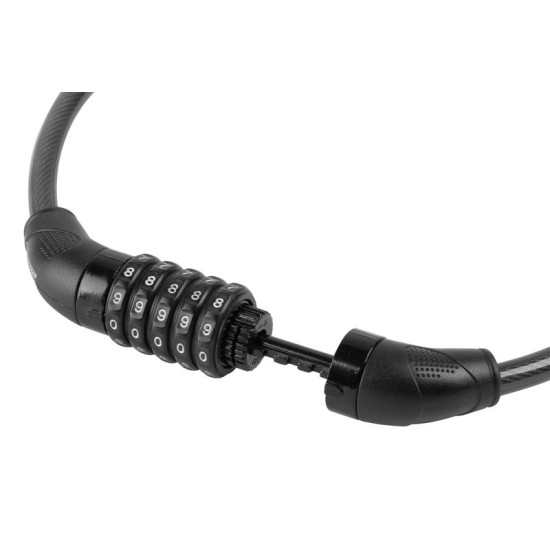 Bicycle lock with number code 10x65 cm, 4 codes Bicycle lock with number code 10x65 cm, 4 codes