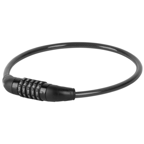 Bicycle lock with number code 10x65 cm, 4 codes Bicycle lock with number code 10x65 cm, 4 codes
