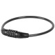 Bicycle lock with number code 10x65 cm, 4 codes Bicycle lock with number code 10x65 cm, 4 codes