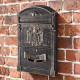 Post box ALU, antique bronze, 410x255x90mm
