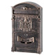 Post box ALU, antique bronze, 410x255x90mm
