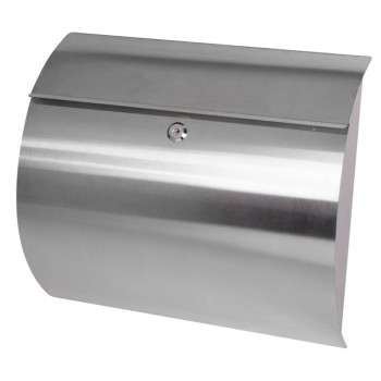 Post box HARPER, Stainless steel, 330x375x105 mm