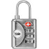 Yale YTP1/32/119/1 padlock, travel, TSA with numerical combination, 42 mm