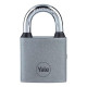 Yale Y111S/50/125/1 padlock, iron, silver, 50 mm, 3 keys