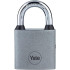 Yale Y111S/60/132/1 padlock, iron, silver, 63 mm, 3 keys