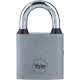 Yale Y111S/60/132/1 padlock, iron, silver, 63 mm, 3 keys
