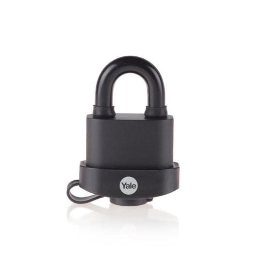 Yale'i lukk Y220B/51/118/1, kõrge turvalisus, rippuv, lamineeritud teras, must, 53 mm, 3 võtit Yale'i lukk Y220B/51/118/1, kõrge turvalisus, rippuv, lamineeritud teras, must, 53 mm, 3 võtit