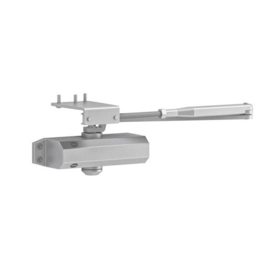 Door closer Yale DC3500 EN 2/3/4, with arm and parallel plate, silver Door closer Yale DC3500 EN 2/3/4, with arm and parallel plate, silver