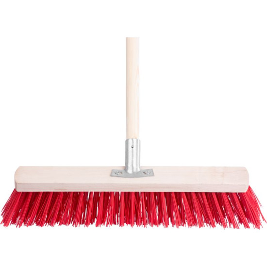 Road broom 500 mm with handle