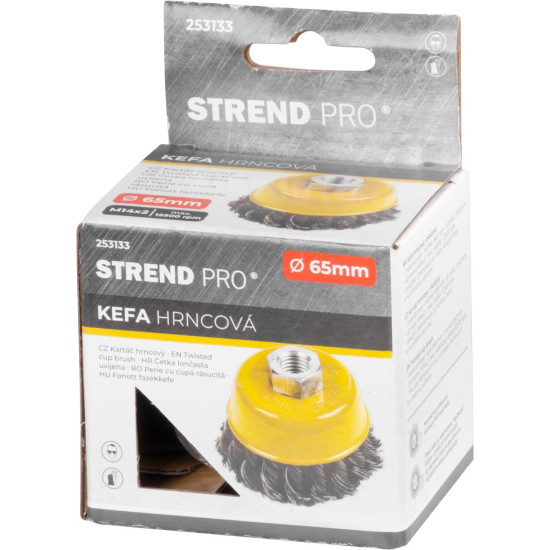 Pintsel Strend Pro TCB-500 65 mm, pott, punutud, M14x2, traat 0,35 mm Pintsel Strend Pro TCB-500 65 mm, pott, punutud, M14x2, traat 0,35 mm