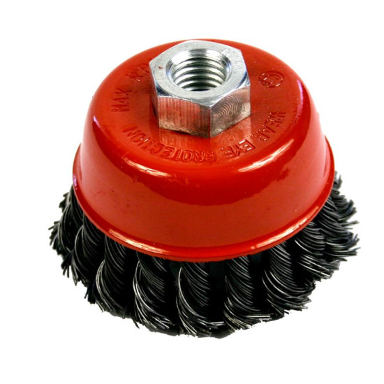 Pintsel Strend Pro TCB-500 75 mm, pott, punutud, M14x2, traat 0,35 mm Pintsel Strend Pro TCB-500 75 mm, pott, punutud, M14x2, traat 0,35 mm