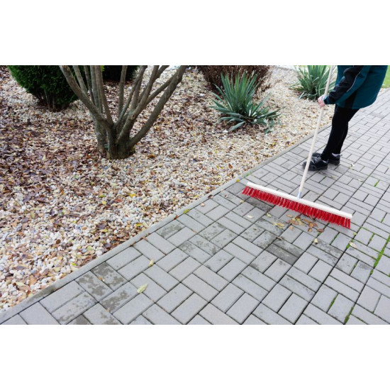 Road broom 800 mm with handle
