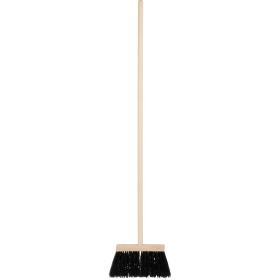 Метла Geco Indust Black WH, 240 мм, промышленная, черная, с ручкой 1200 мм