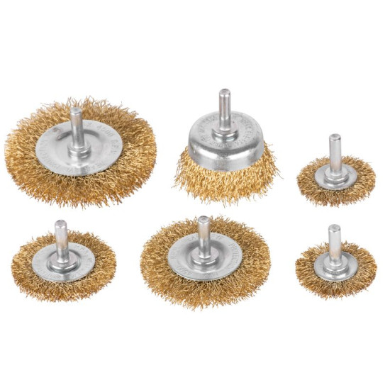 Lihvimishari Tigerlion 8220, pott, gofreeritud, 6-osaline harjakomplekt, varrega Lihvimishari Tigerlion 8220, pott, gofreeritud, 6-osaline harjakomplekt, varrega