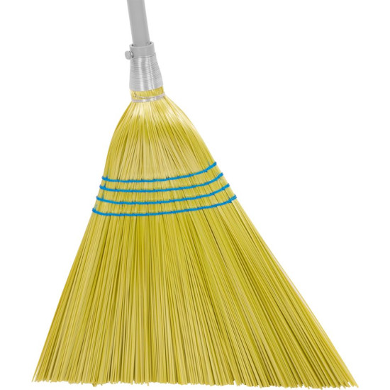 Broom Cleonix 3806Y, SorgoSkew, yellow, handle 153 cm, Alu, skewed Broom Cleonix 3806Y, SorgoSkew, yellow, handle 153 cm, Alu, skewed