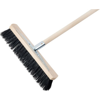 Road brush Geco U400.3 DUO WH, 400 mm, Pvc/steel, with handle