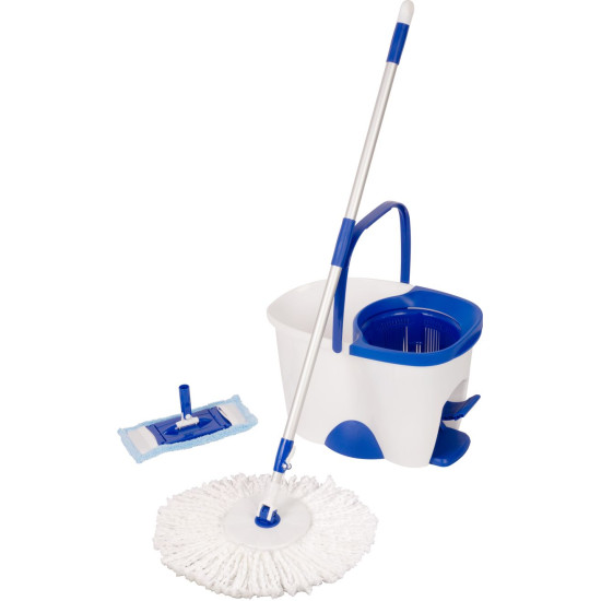 Cleaning set Neco TORNADO Spin Mop, rotary mop for floors + bucket 18 lit., Microfibre, PP, ABS Cleaning set Neco TORNADO Spin Mop, rotary mop for floors + bucket 18 lit., Microfibre, PP, ABS