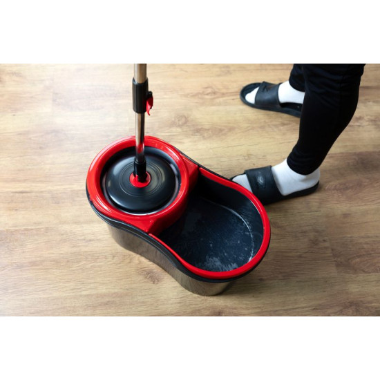 Cleaning set PFF TURBOSTAR BLACK EDITION 13L, rotary mop, telescopic