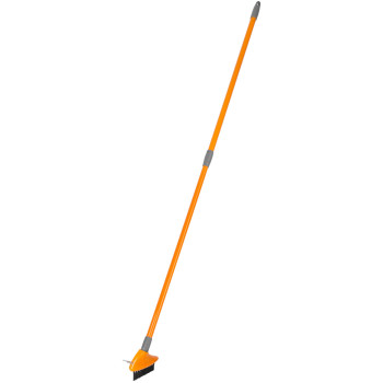 Brush Strend Pro, cleaning, for interlocking tiles, with telescopic handle, 3x10 cm