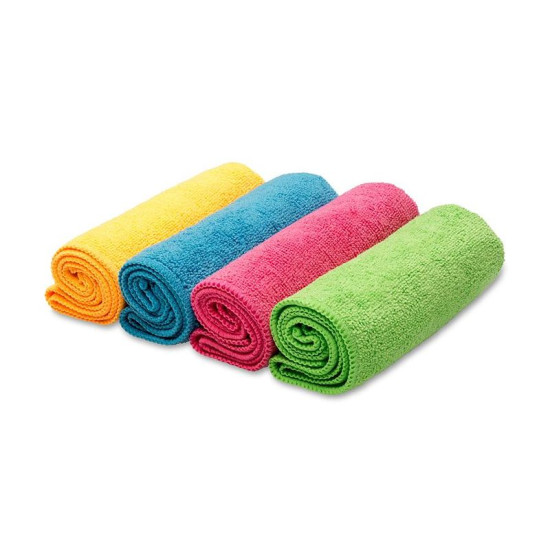 Cloth Vileda Microfibre Colors, microfiber, 4 pcs