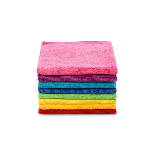 Cloth Vileda Microfibre Colors, microfiber, 8 pcs Cloth Vileda Microfibre Colors, microfiber, 8 pcs