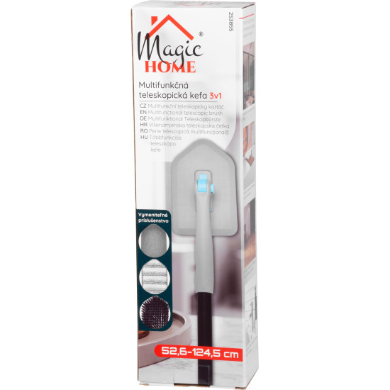 Brush Strend Pro, 3 in 1, multifunctional, cleaning, for tiles and glass, with telescopic handle 124.5 cm