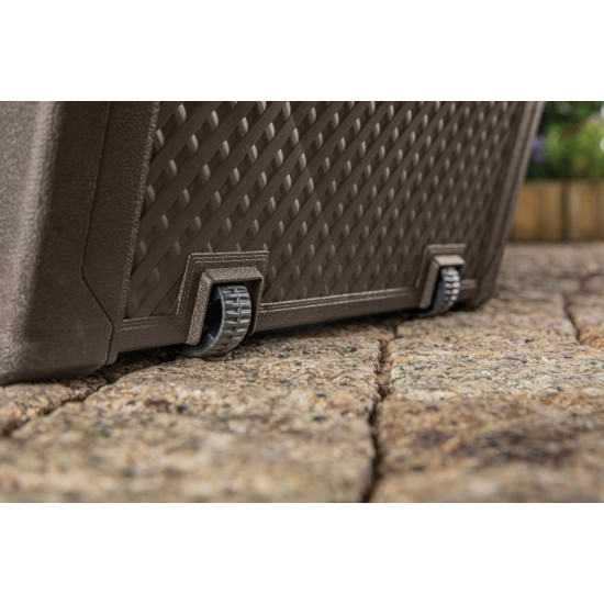 Box Keter EMILY 277 L, storage, brown