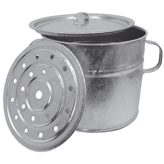 Galvanized steam pot 15 lit Galvanized steam pot 15 lit