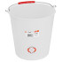 PVC ämber 6 l, valge