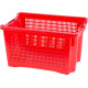 Universaalne korv IсS M401000 • 40 l, 56x35x31 cm, perforatsioonid küljel, punane