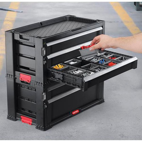 Cabinet Keter® 17199301, for tools, 5 drawers, 562x289x502 mm Cabinet Keter® 17199301, for tools, 5 drawers, 562x289x502 mm