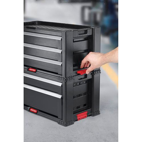 Cabinet Keter® 17199301, for tools, 5 drawers, 562x289x502 mm Cabinet Keter® 17199301, for tools, 5 drawers, 562x289x502 mm