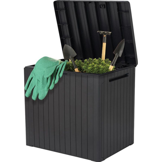 Box Keter® City storage box 113L, anthracite Box Keter® City storage box 113L, anthracite