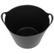 Bucket Strend Pro Flexi, black, construction, with ears, 39x35,5 cm, 27 L