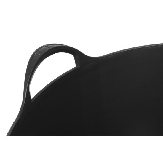 Bucket Strend Pro Flexi, black, construction, with ears, 39x35,5 cm, 27 L