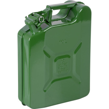 Canister JerryCan LD10, 10 lit, metal, for fuel, green
